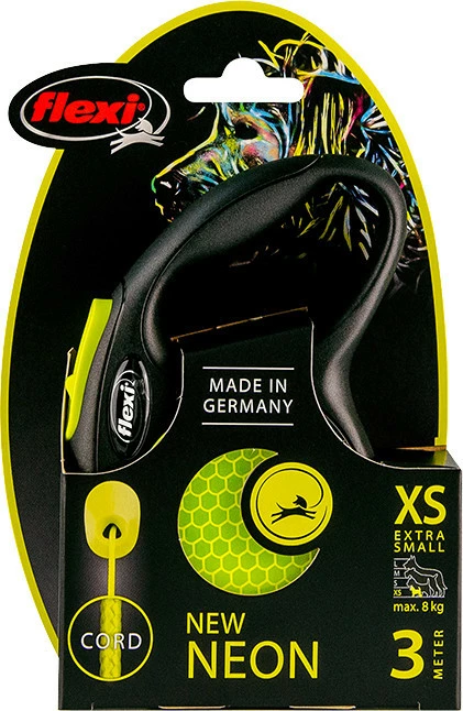 Flexi New Neon XS Met Koord Geel 3 Mtr 4 Flexi New Neon XS Met Koord Geel 3 Mtr - Image 2