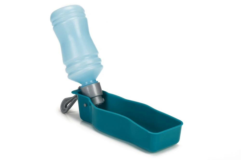 Beeztees Drinkfles Draagbaar Met Clip Blauw 4 Beeztees Drinkfles Draagbaar Met Clip Blauw - Image 2