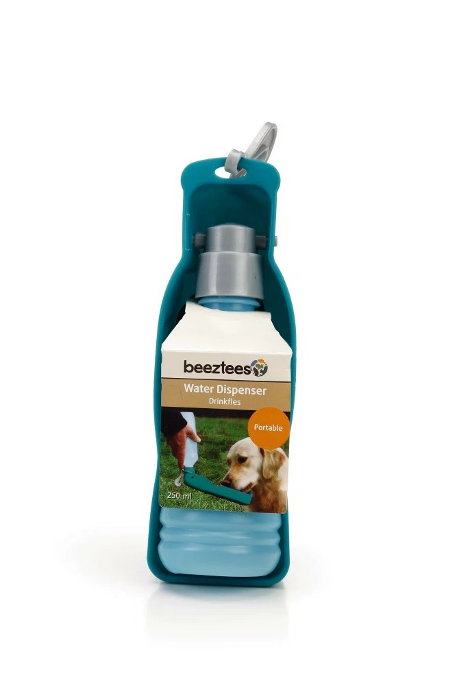 Beeztees Drinkfles Draagbaar Met Clip Blauw 5 Beeztees Drinkfles Draagbaar Met Clip Blauw - Image 3