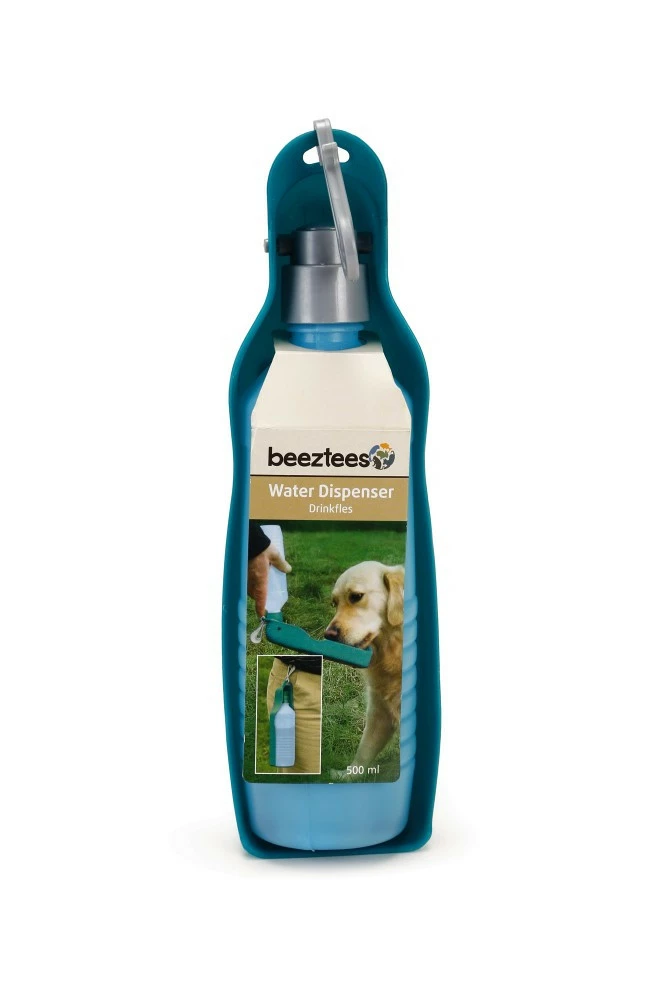 Beeztees Drinkfles Draagbaar Met Clip Blauw 7 Beeztees Drinkfles Draagbaar Met Clip Blauw - Image 5