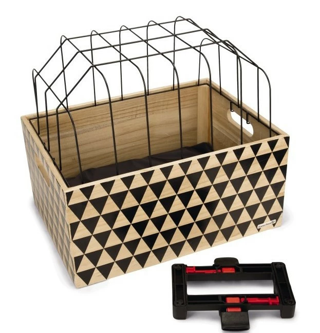 Beeztees Houten Fietsmand Touring Met Kap 3 Beeztees Houten Fietsmand Touring Met Kap