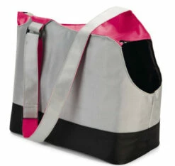 Beeztees Schoudertas Hond Zizzy Grijs/roze