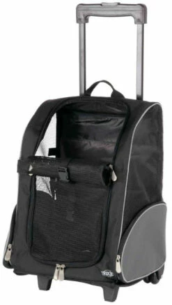 TRIXIE Trolley Hond Zwart/grijs