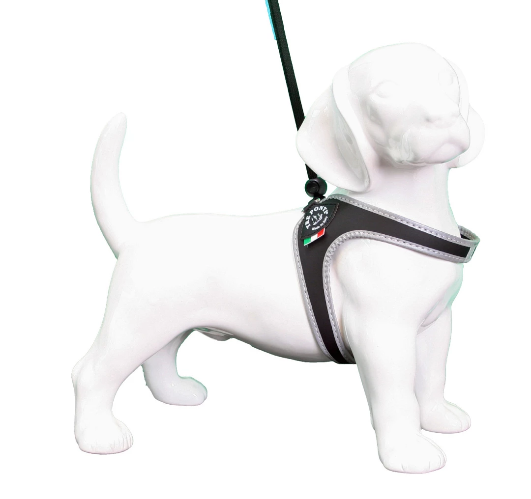 Tre Ponti Hondentuig Liberta Reflective Zwart 3 Tre Ponti Hondentuig Liberta Reflective Zwart