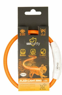 Duvo Lichthalsband Nylon Oranje -Huisdierbenodigdheden Verkoop 2024 oranje 35 cm